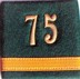 Bild von Major Schulterpatten Infanterie 75. Preis gilt für 1 Stück 